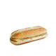 Bocadillo de pollo empanado y queso